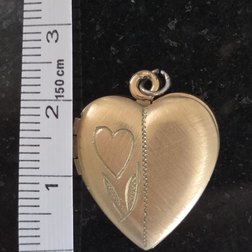 Antique Edwardian Heart Locket 1/20 12K Gold Filled | Early 20th Century (c.1900 - Picture 8 of 9